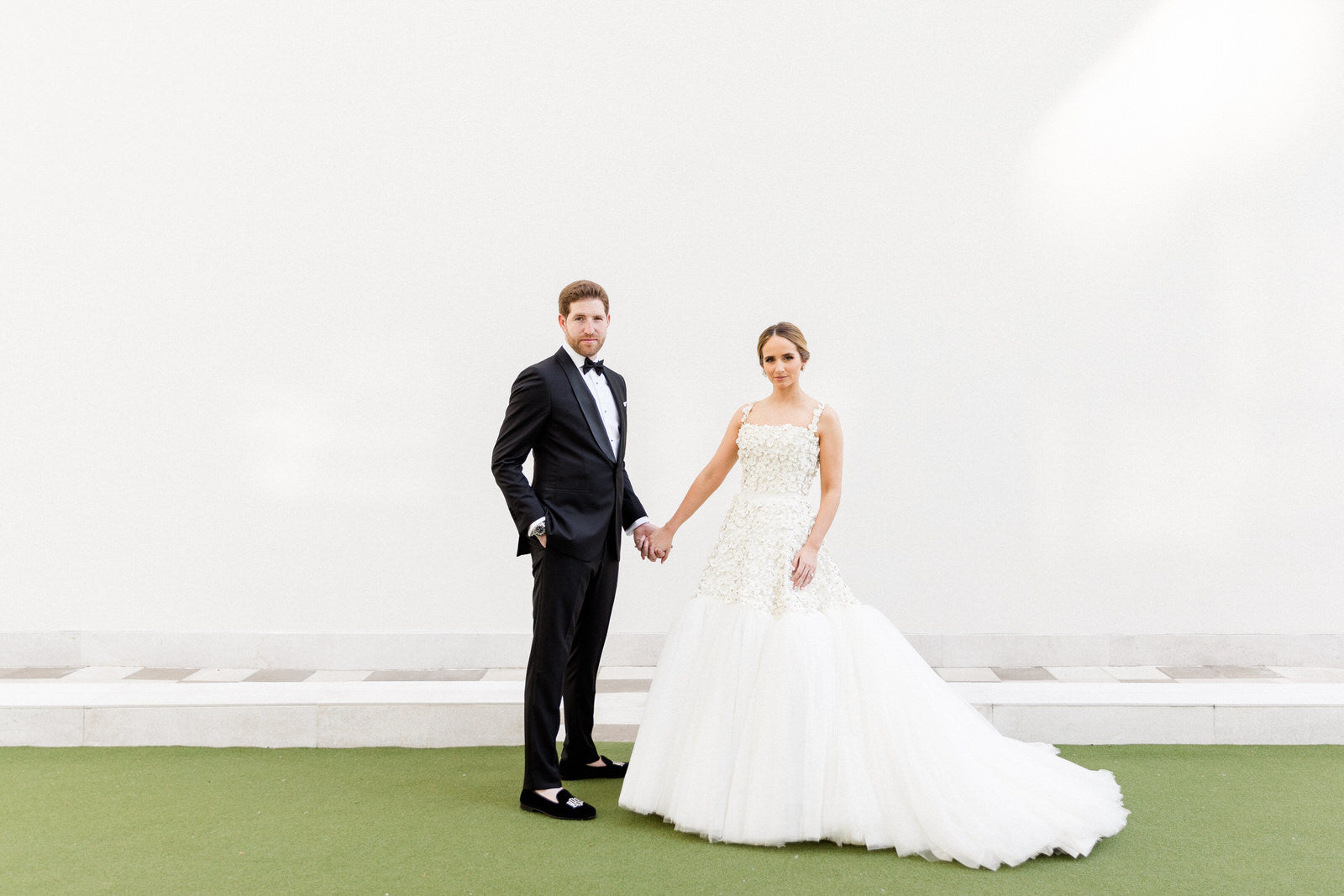 The Groom's Bar Mitzvah Tallis and the Bride's Spanish Mantilla Were Incorporated Into Their Ceremony in Miami