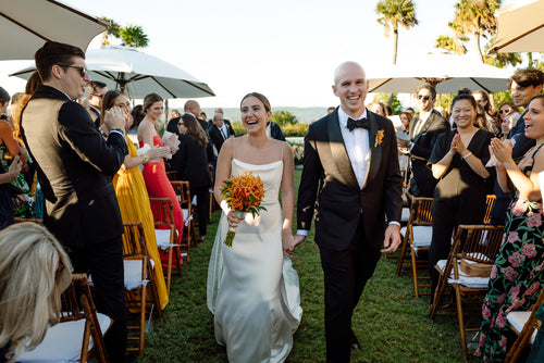 Over The Moon Styled The Bride and Bridesmaids For a Vibrant Wedding in the Florida Keys