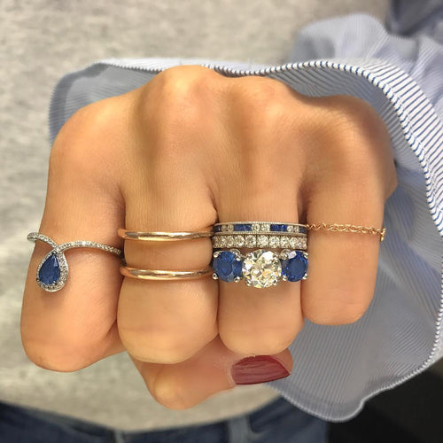 How to Stack Your Engagement and Wedding Rings