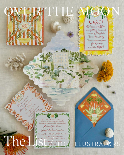 The Best Wedding Illustrators: Over The Moon's <br>2025 List
