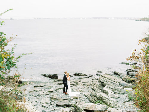 This Couple Had Their First Look at Grace Kelly Beach in Newport