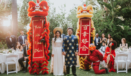 This Couple Entered Their Reception with a Vietnamese Lion Dance