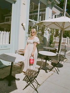 Aurora Dress x Sadie Loving in Sand Stripe