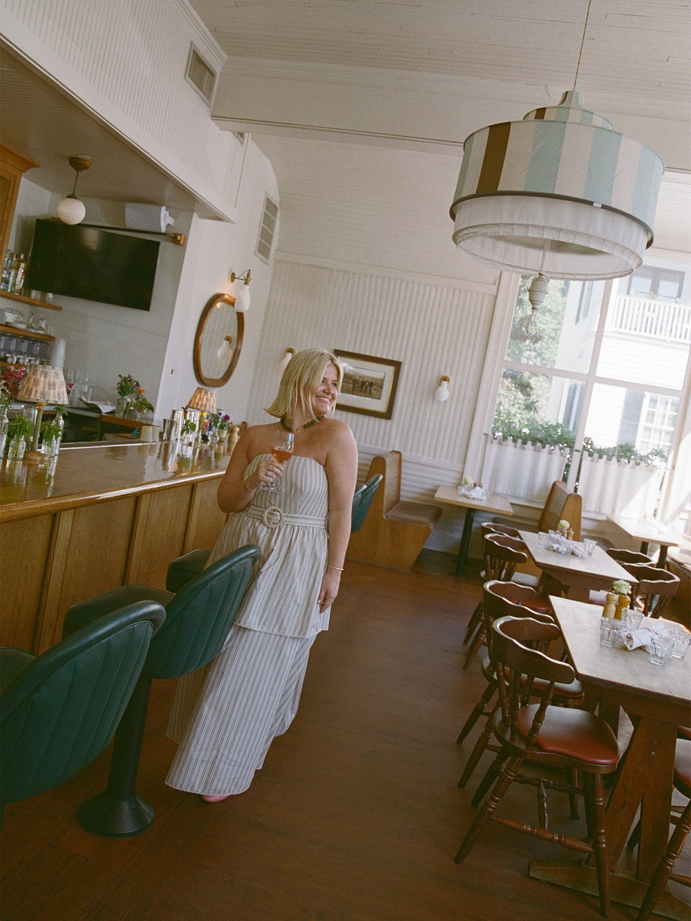 Daisy Dress x Sadie Loving in Sand Stripe
