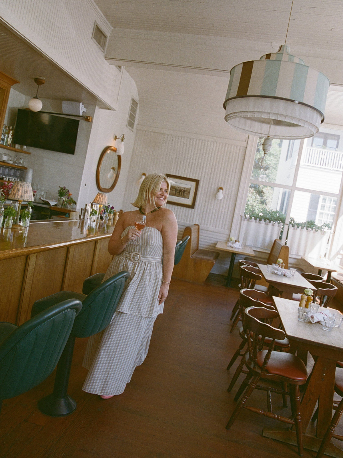 Daisy Dress x Sadie Loving in Sand Stripe