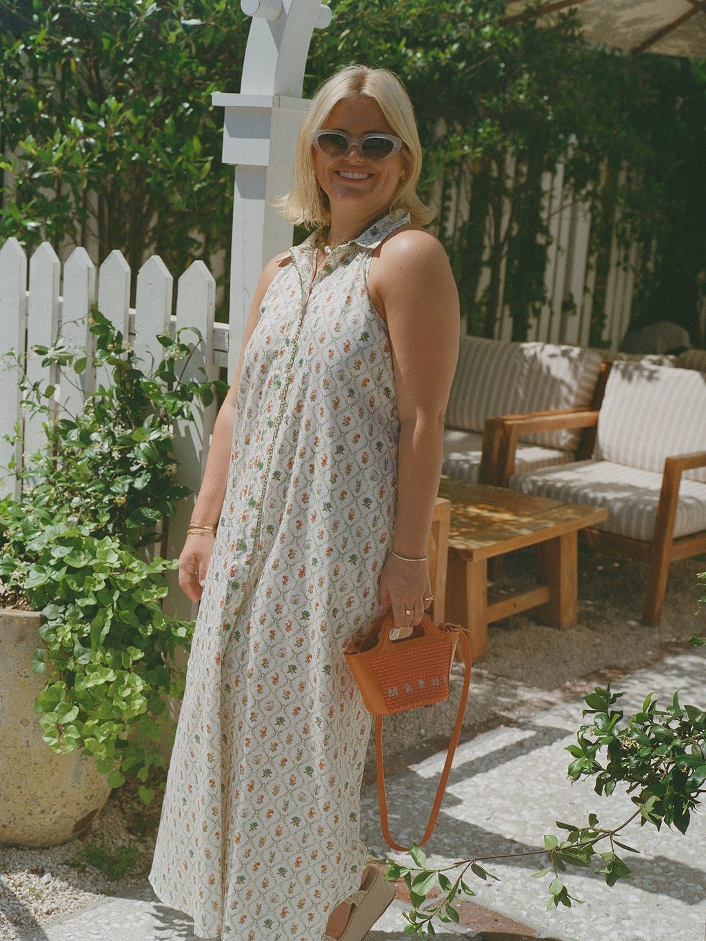 Cami Collar Dress x Sadie Loving in Blanc Bouquet