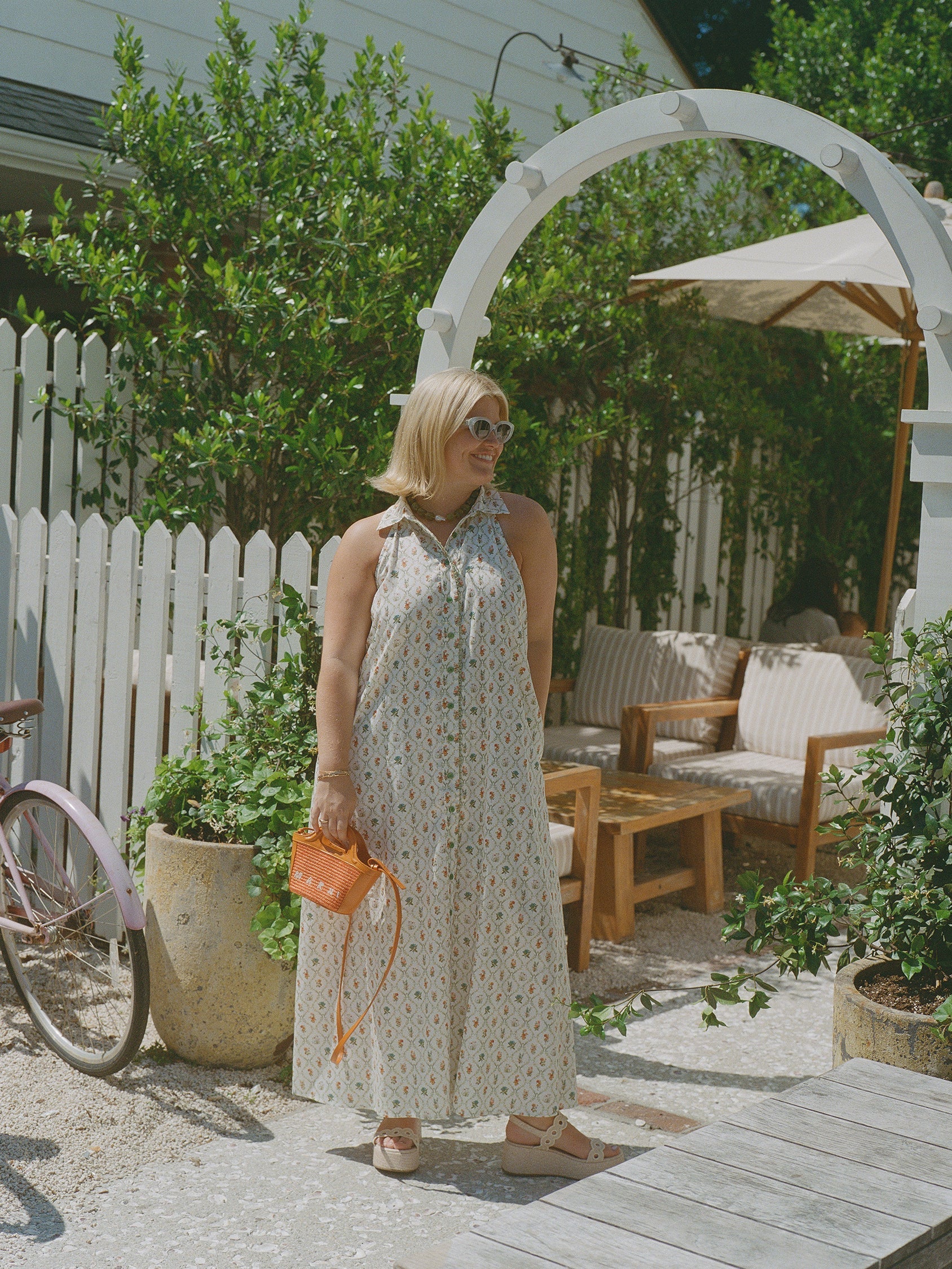 Cami Collar Dress x Sadie Loving in Blanc Bouquet