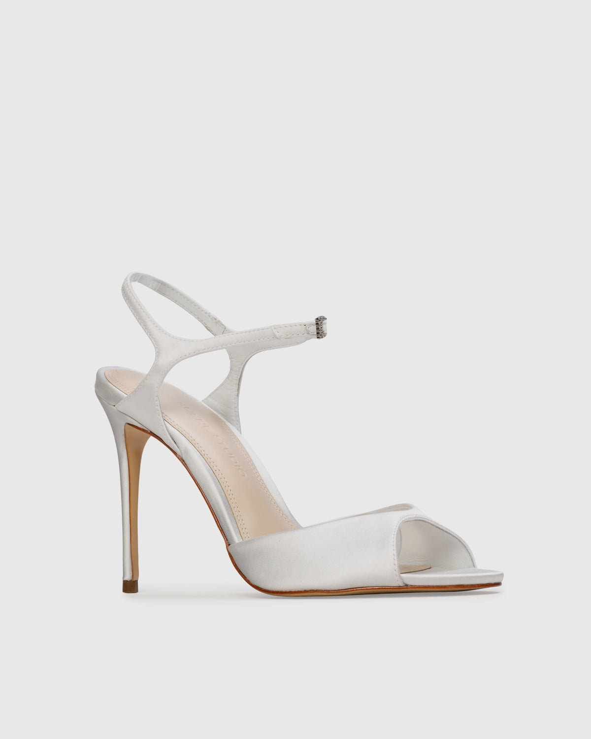 Geri 100 Sandal in White Satin