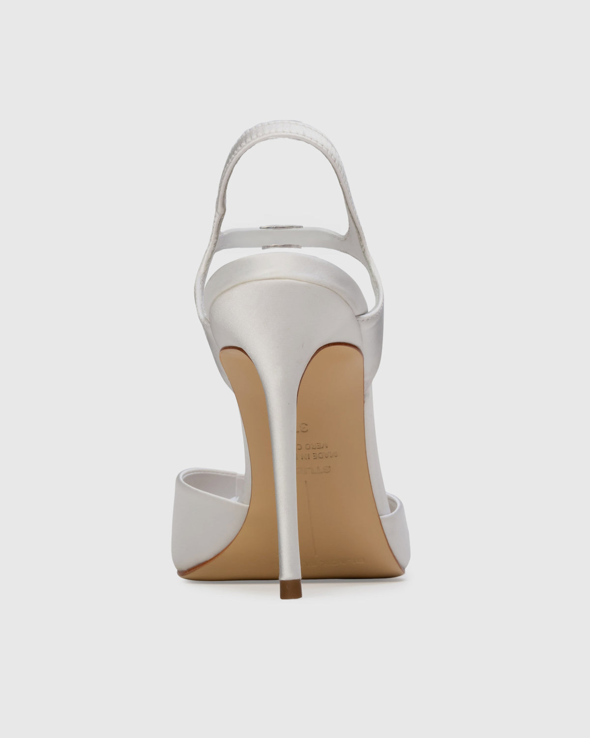 Geri 100 Sandal in White Satin
