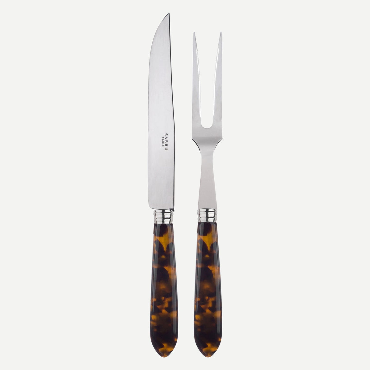 Carving Set, Faux Tortoise