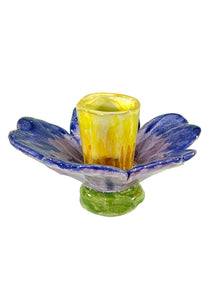 Flower Candle Blue