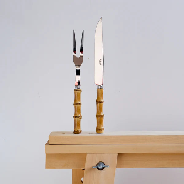 Light Bamboo Laminated Carving Set