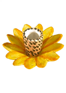 Flower Candle Yellow
