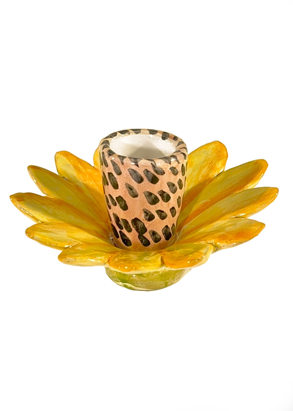Flower Candle Yellow