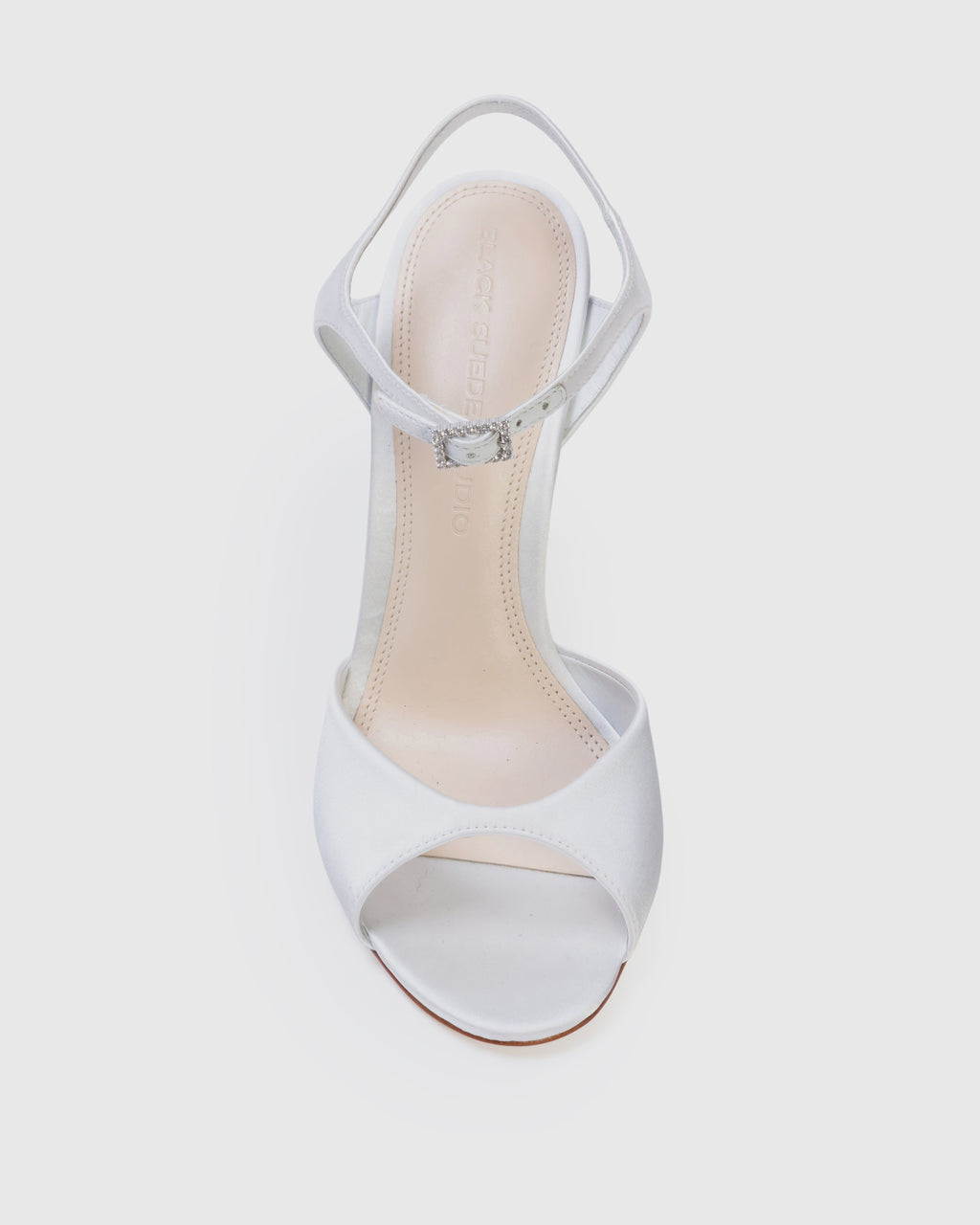 Geri 100 Sandal in White Satin