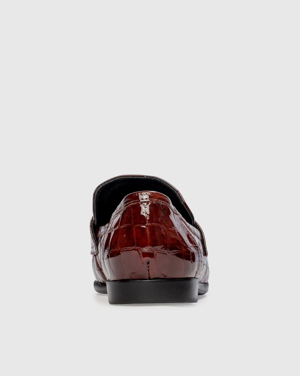 Arrow Loafer in Cinnamon Croc Patent Leather