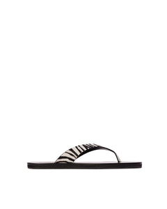 Bae Sandal in Zebra Pony Hair