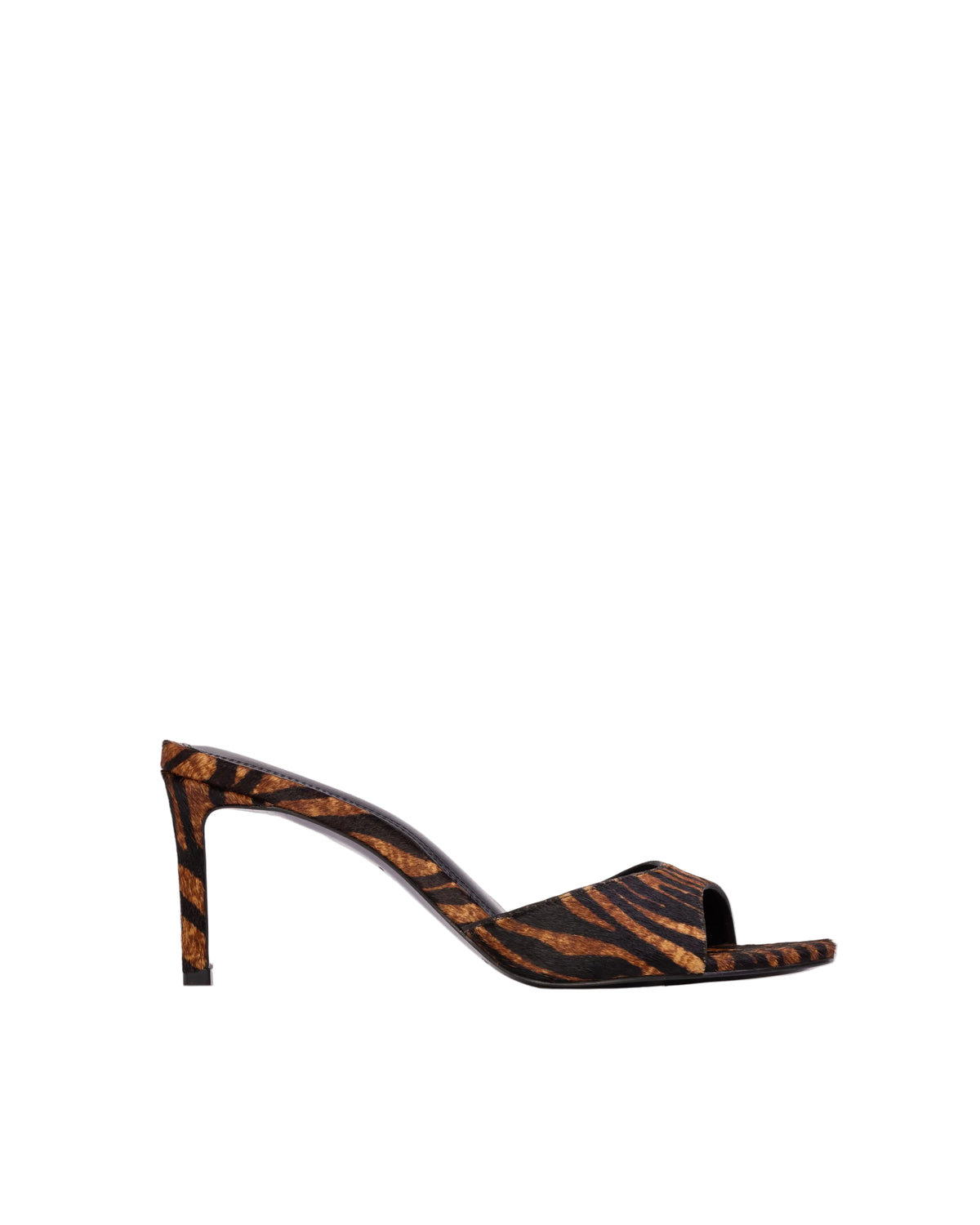 Freddie 70 Mule in Brown Zebra Pony Hair