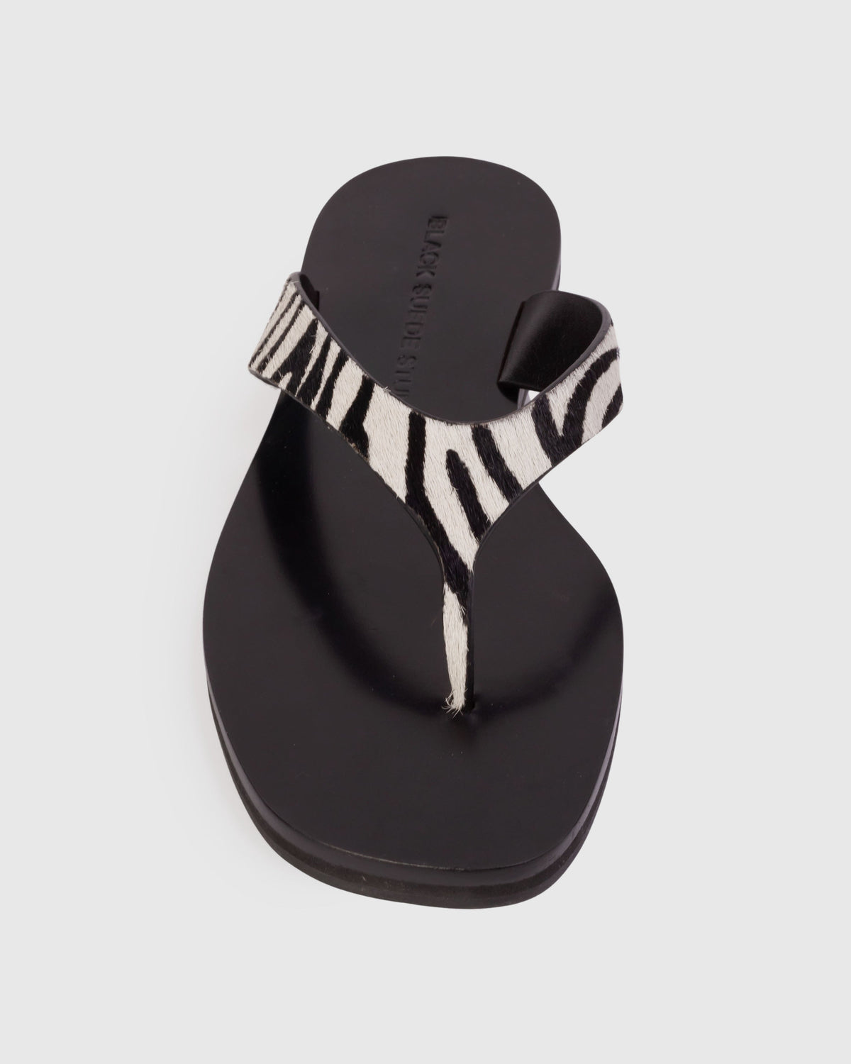 Bae Sandal in Zebra Pony Hair