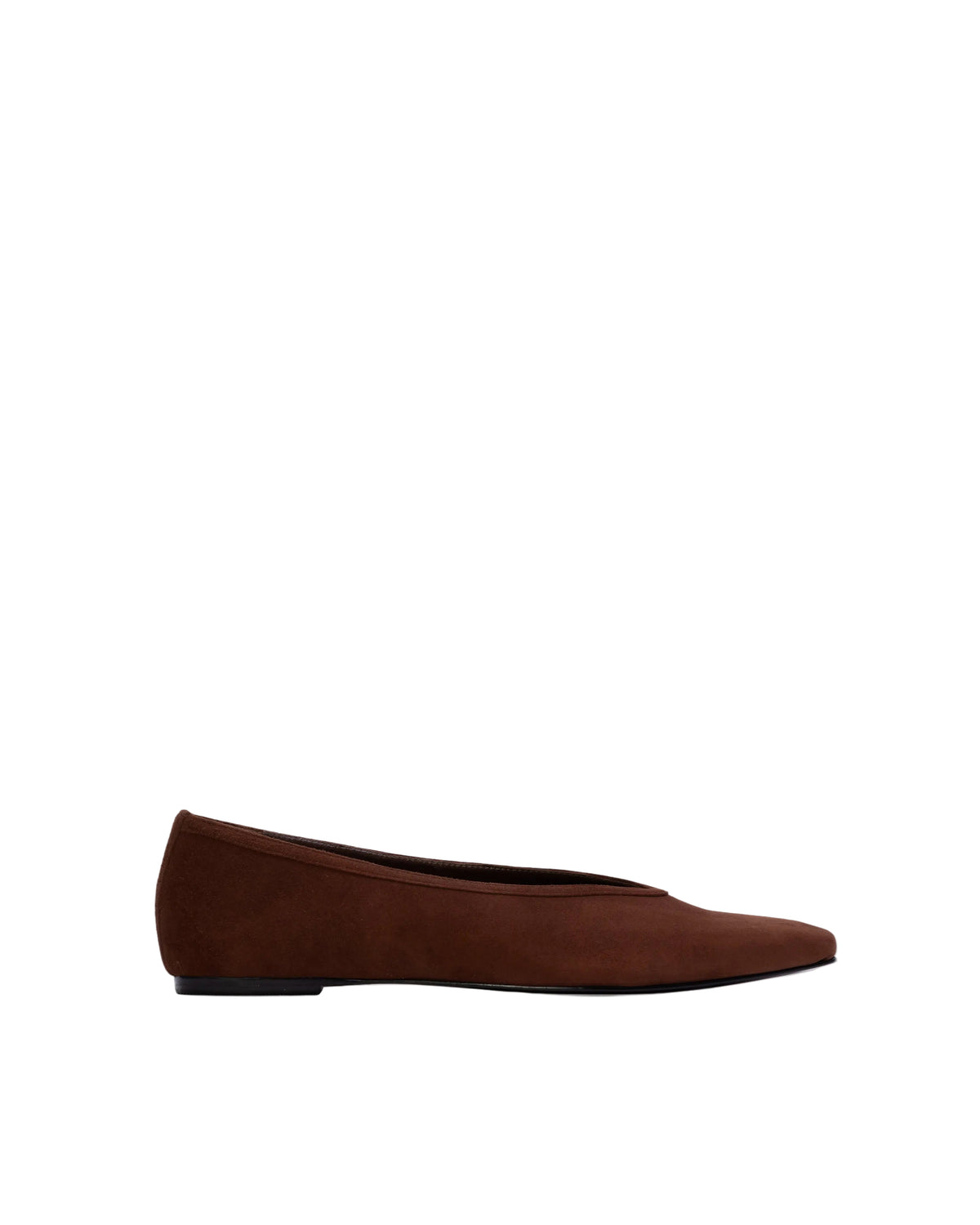 Ayra Flat in Brownie Suede