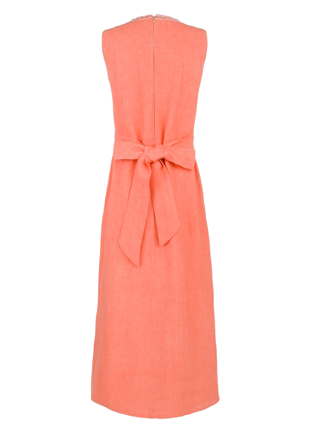 OTM Exclusive: Beaded Clara Dress in Coral