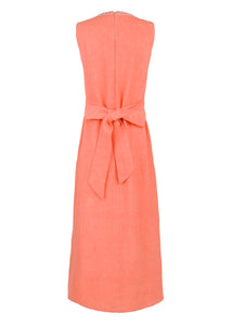 OTM Exclusive: Beaded Clara Dress in Coral