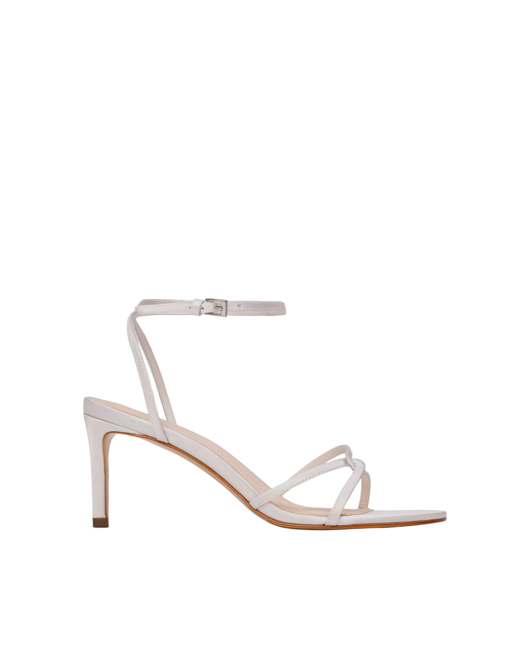 Miley 70 Sandal in White Satin