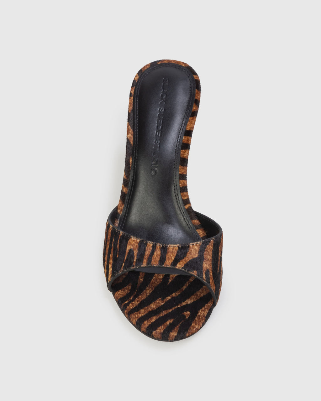 Freddie 70 Mule in Brown Zebra Pony Hair