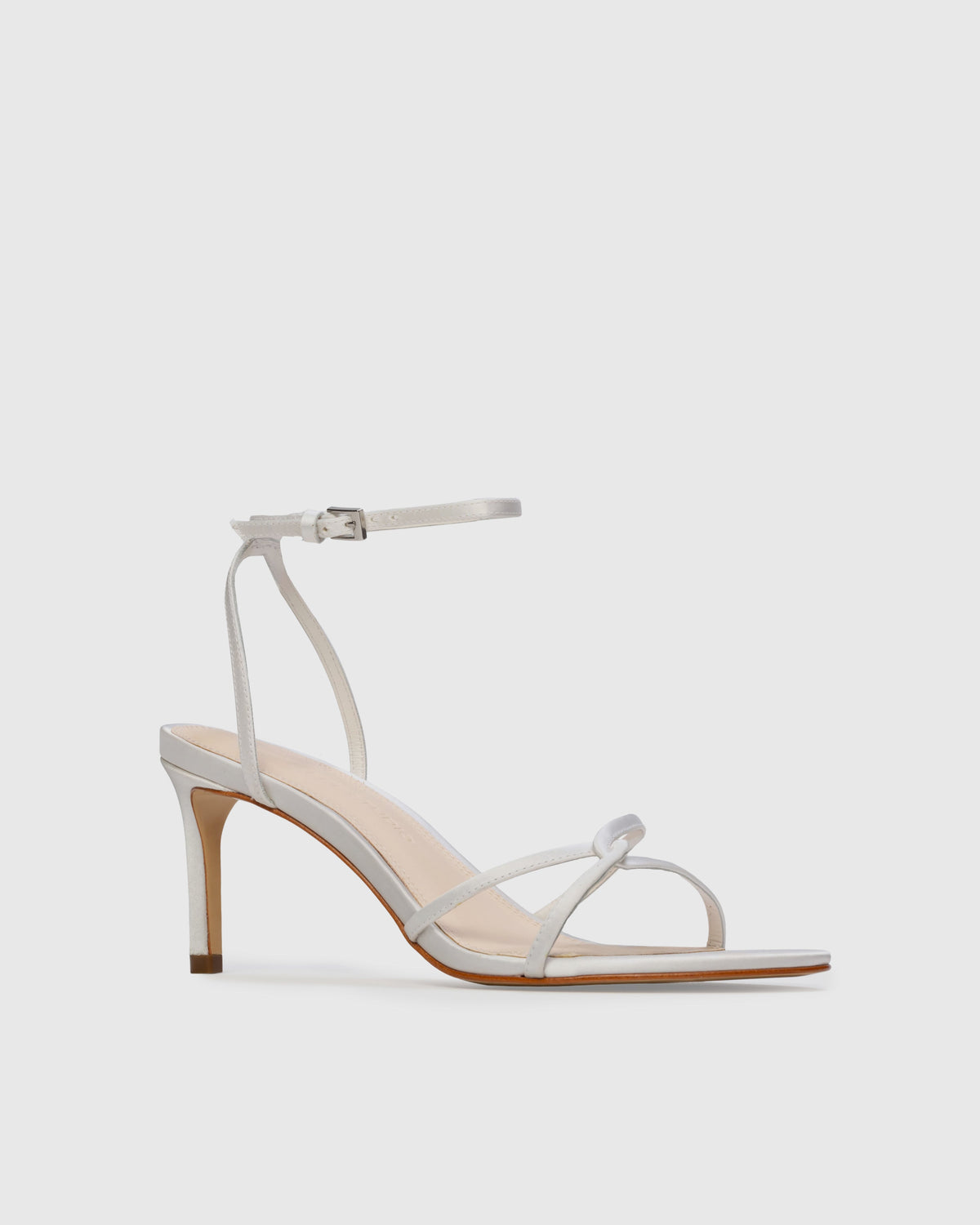 Miley 70 Sandal in White Satin