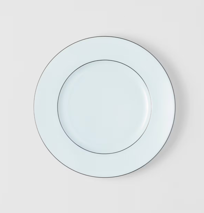 Set of two porcelain dessert plates - Celadon