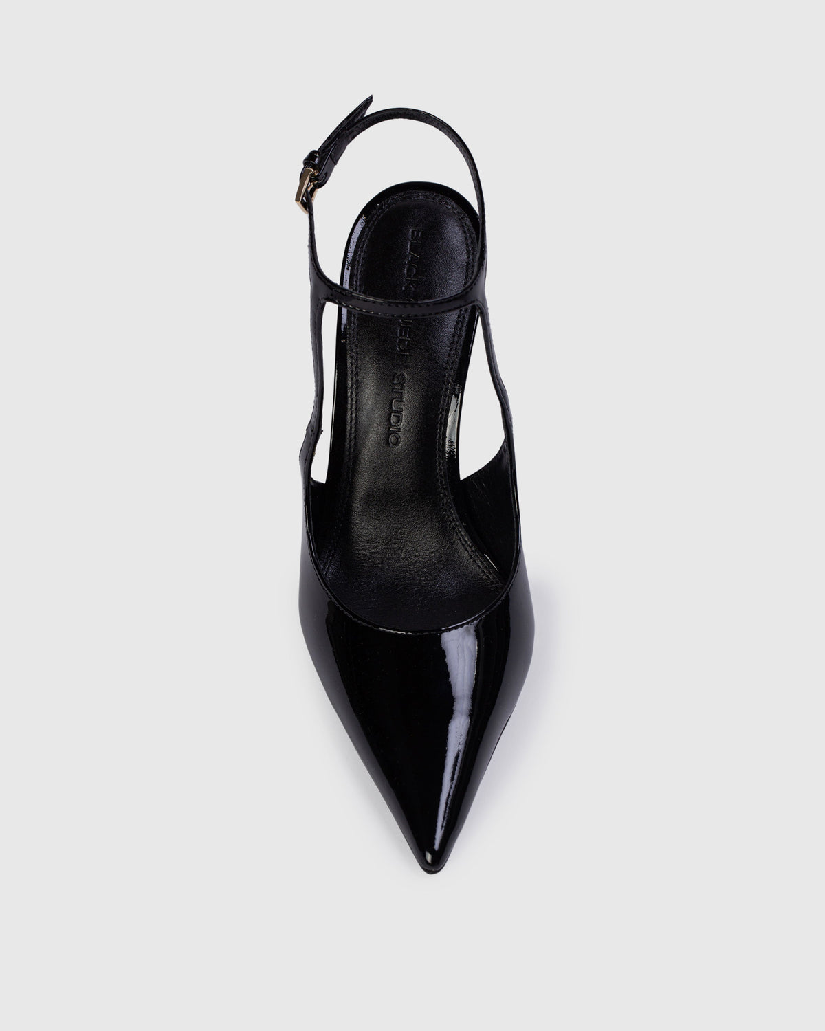 Runa 100 Pump in Black Patent Leather