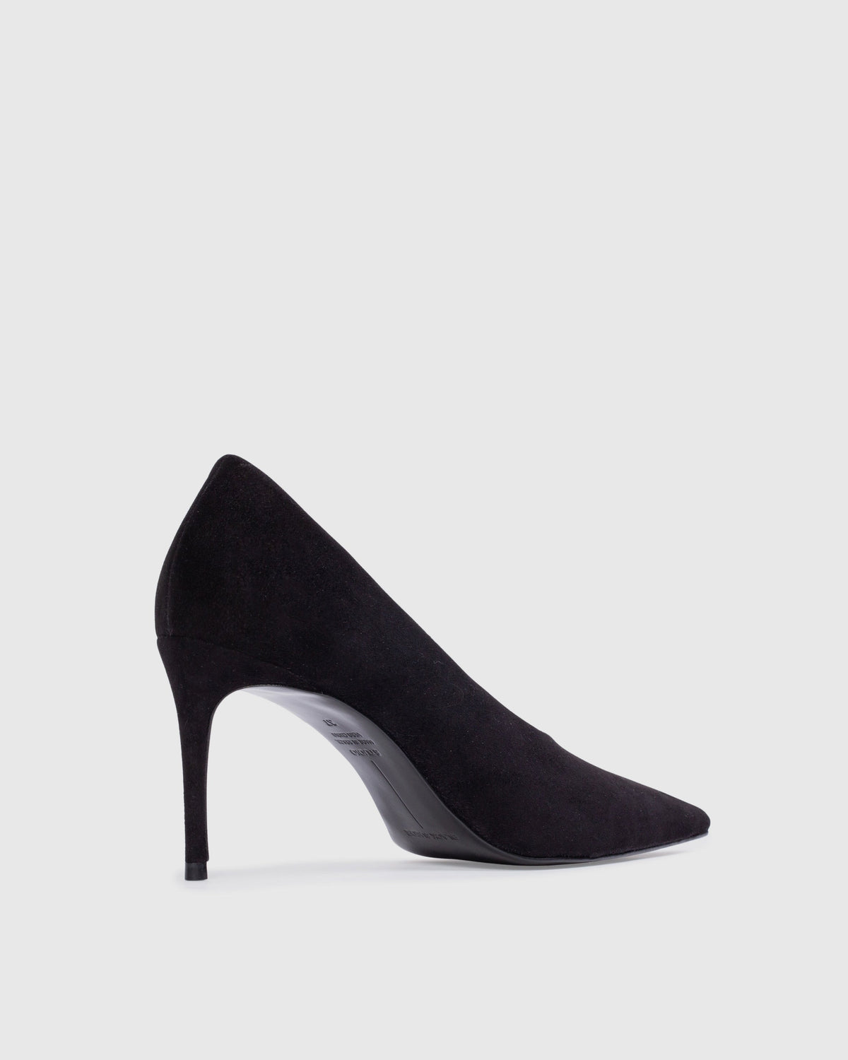 Jona 80 Pump in Black Suede