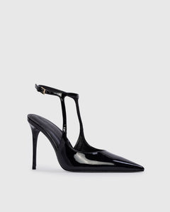 Runa 100 Pump in Black Patent Leather