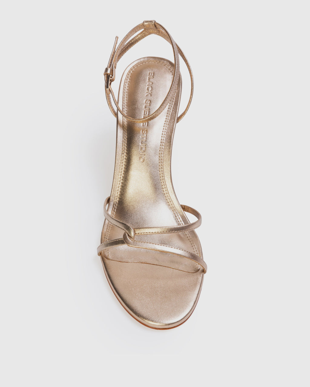 Miley 70 Sandal in Gold Metallic Leather