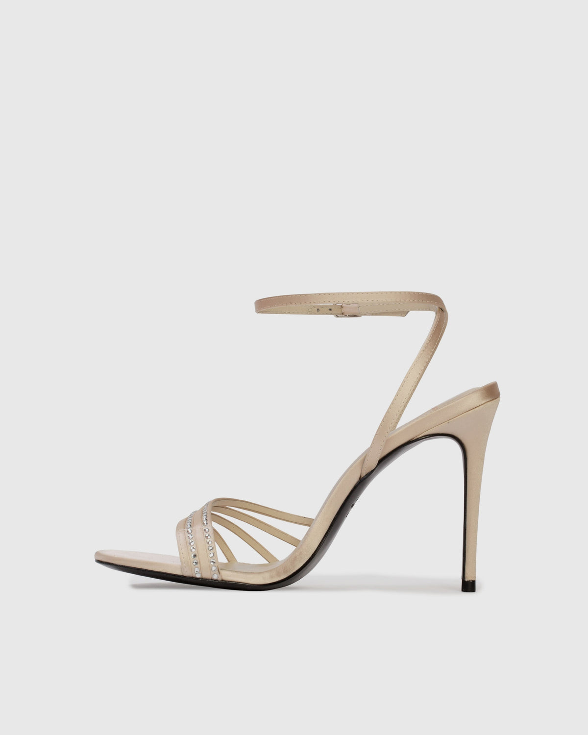 Ella 100 in Champagne Satin Embellished