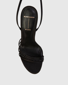 Ella 100 in Black Satin Embellished