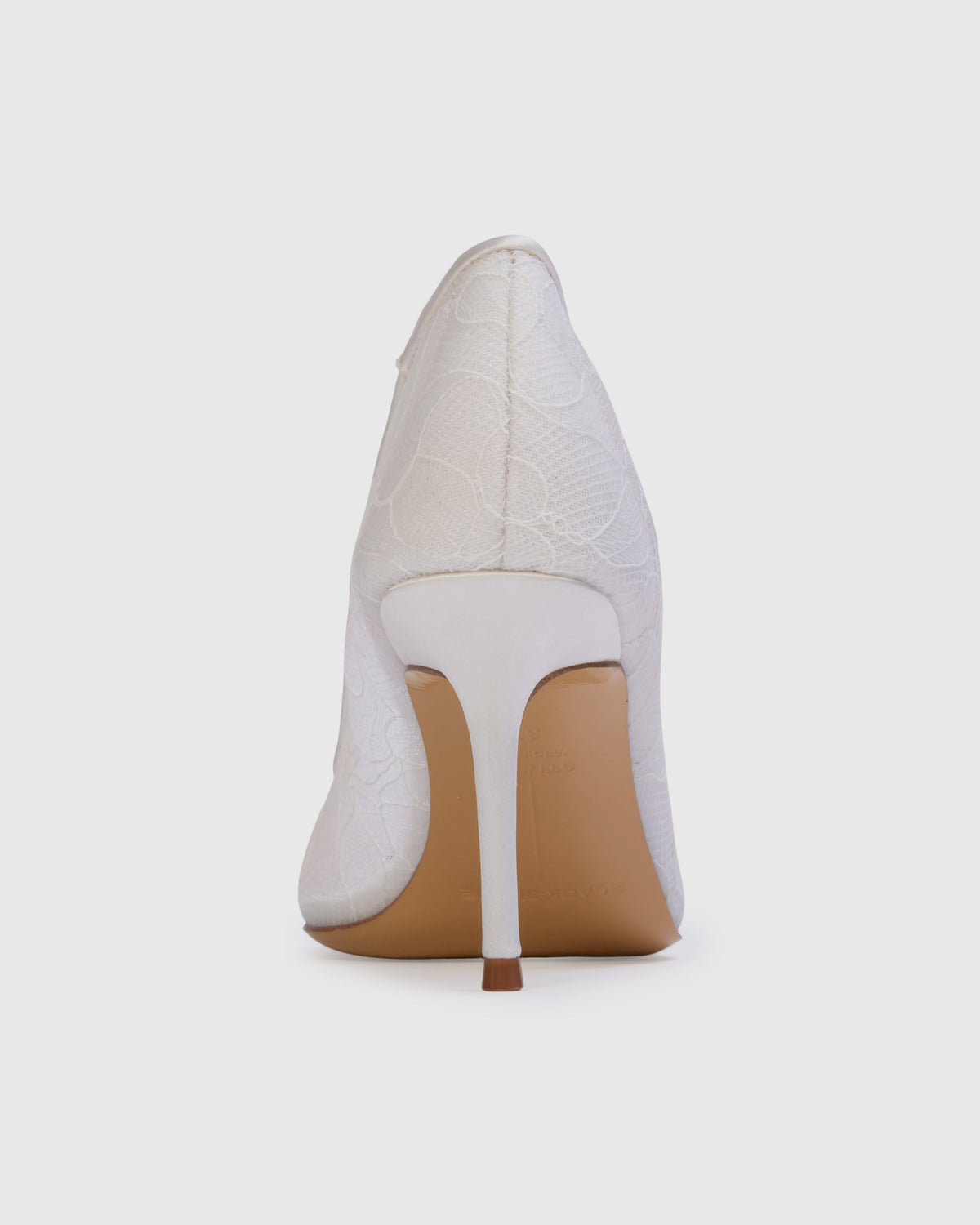 Mia 80 Pump in Ivory Lace