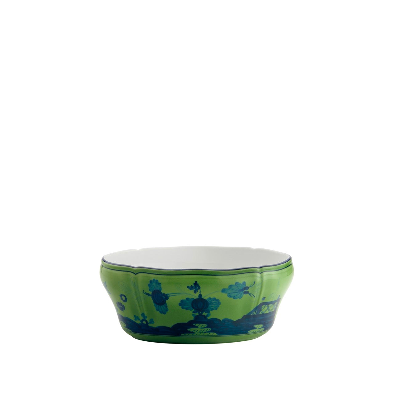 Oriente Italiano Oval Salad Bowl in Malachite