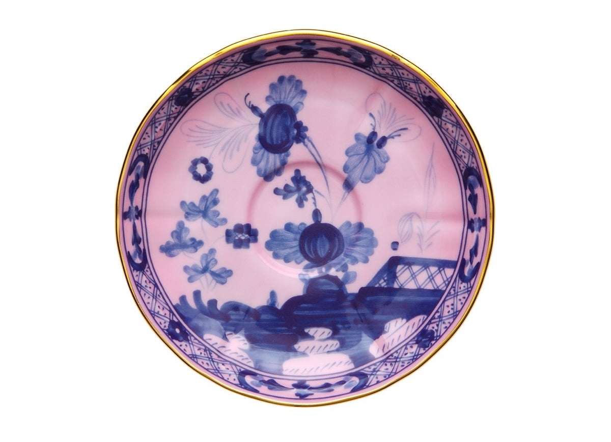 Oriente Italiano Tea Saucer in Azalea