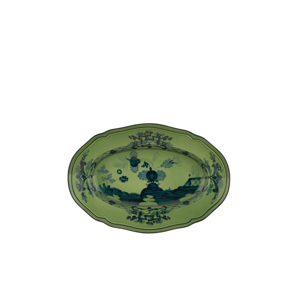 Oriente Italiano Oval Platter in Malachite