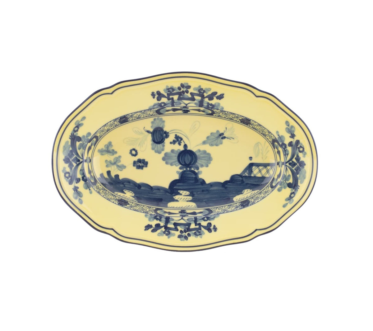 Oriente Italiano Large Oval Platter in Citrino