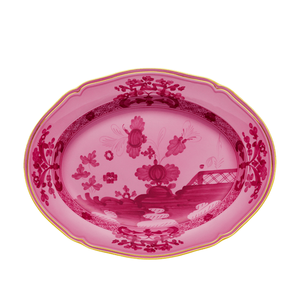 Oriente Italiano Large Oval Platter in Porpora