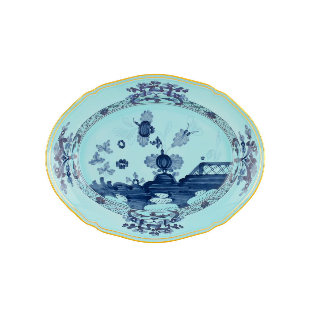 Oriente Italiano Oval Platter in Iris