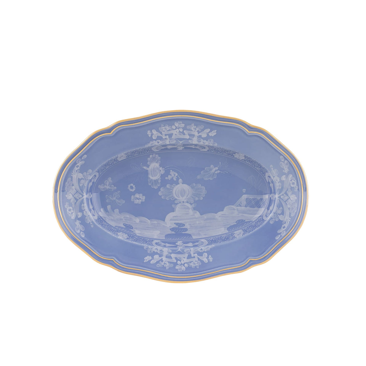 Oriente Italiano Large Oval Platter in Pervinca