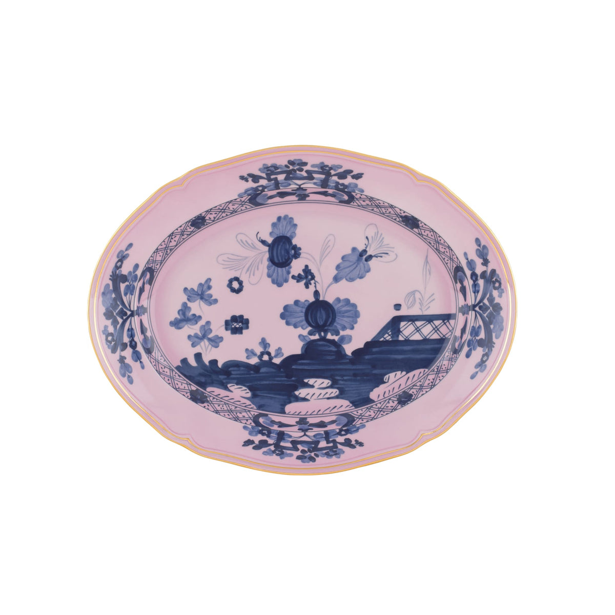 Oriente Italiano Large Oval Platter in Azalea