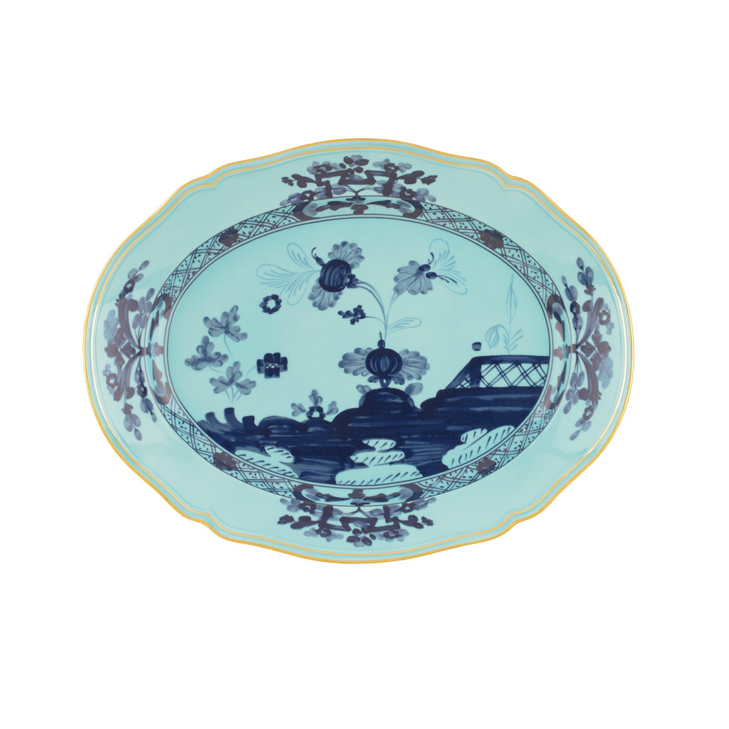 Oriente Italiano Large Oval Platter in Iris