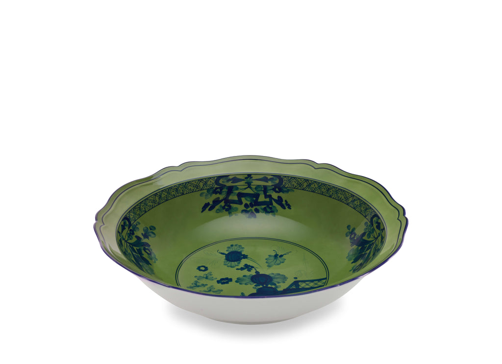 Antico Doccia Round Deep Tray in Malachite