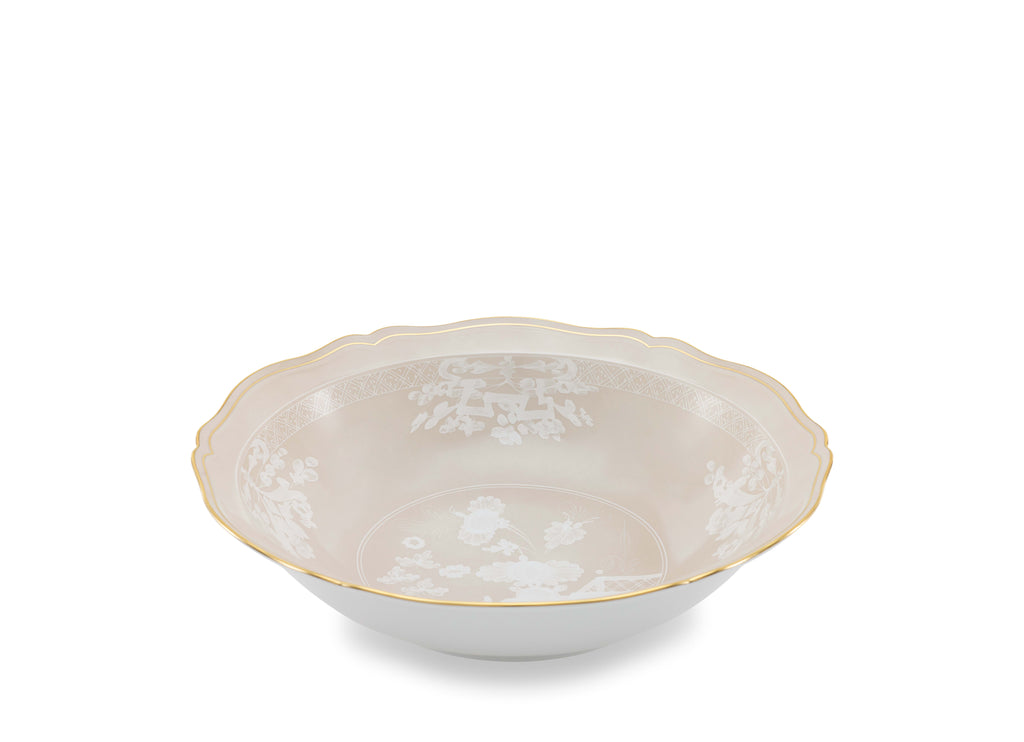 Antico Doccia Round Deep Tray in Maringa