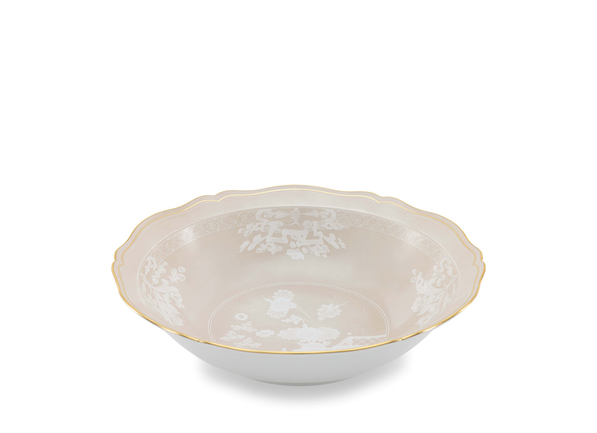 Antico Doccia Round Deep Tray in Maringa