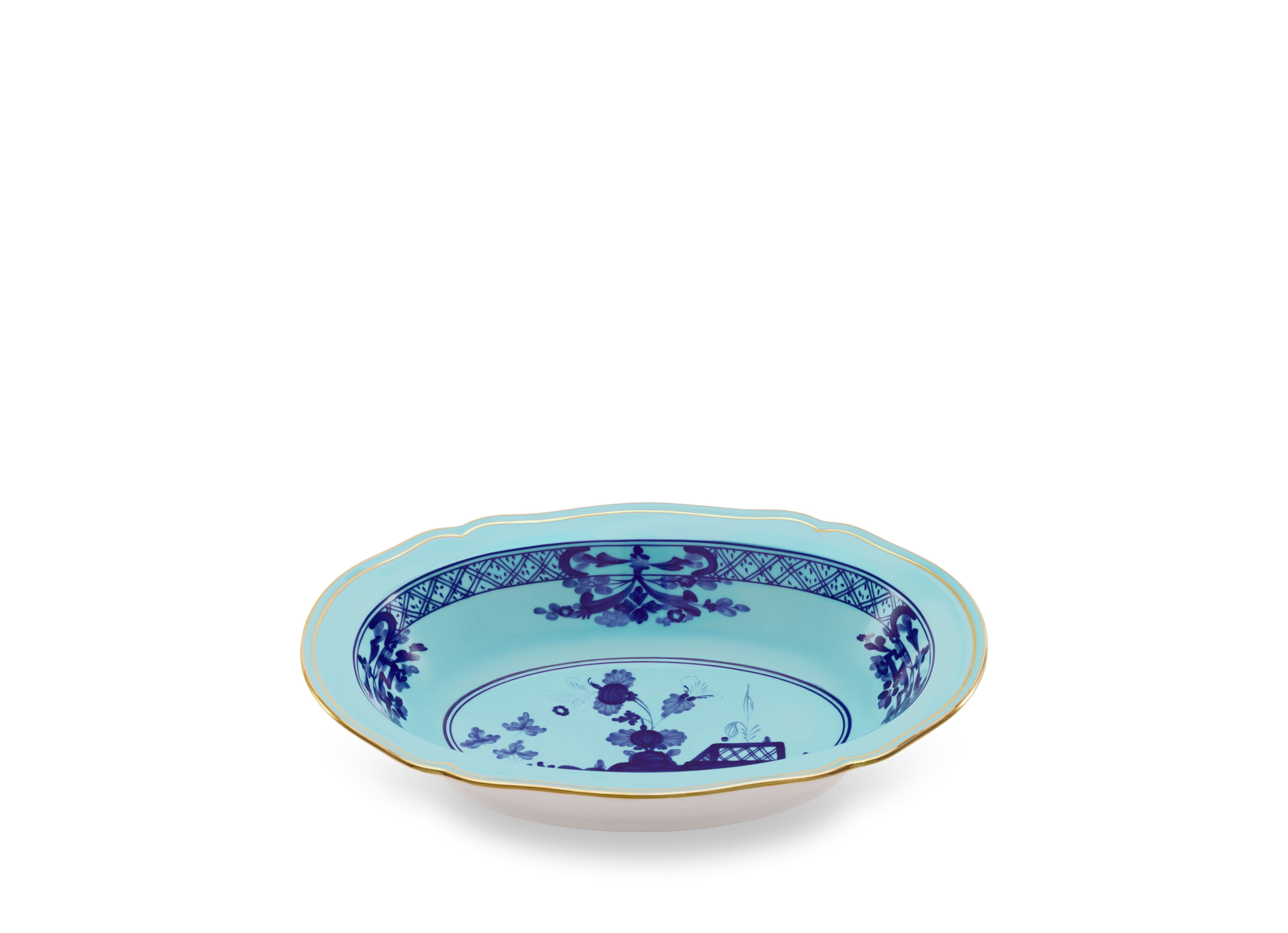 Antico Doccia Oval Deep Tray in Iris
